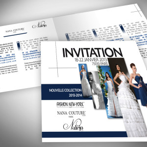 Invitation défilé de mode Collection Paris